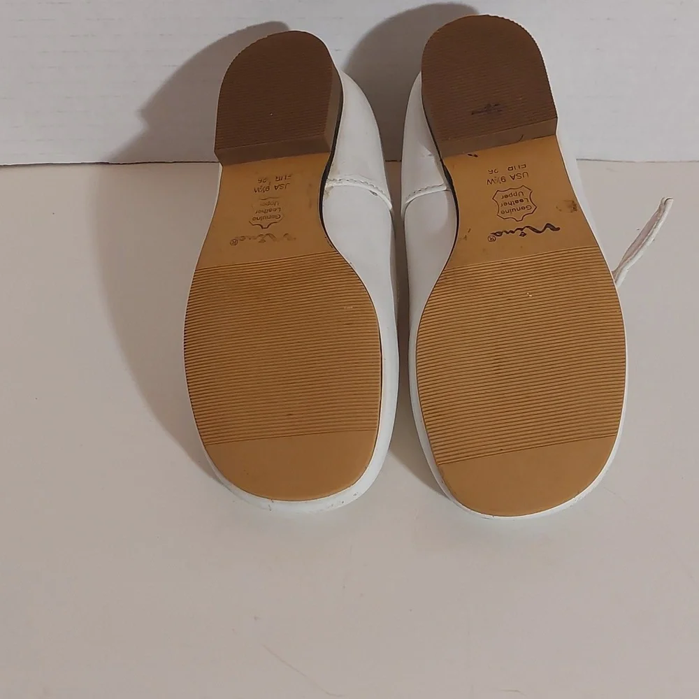 Nina Bonnette Girls White Mary Jane Shoes Size 9.5W - Picture 3 of 5